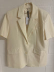 Blazer sans manche jaune beurre