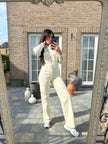 Combinaison en jeans beige SOFIA