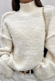 Pull col montant fluffy