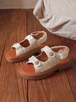 Sandale Tweedy beige
