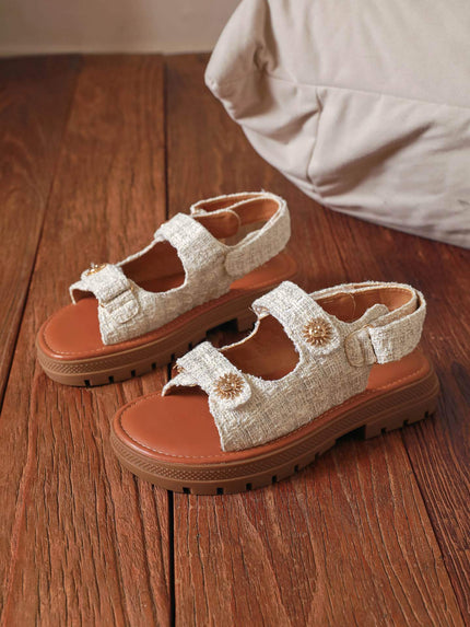 Sandale Tweedy beige