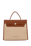 Sac élégant bi-matière Alessia Massimo