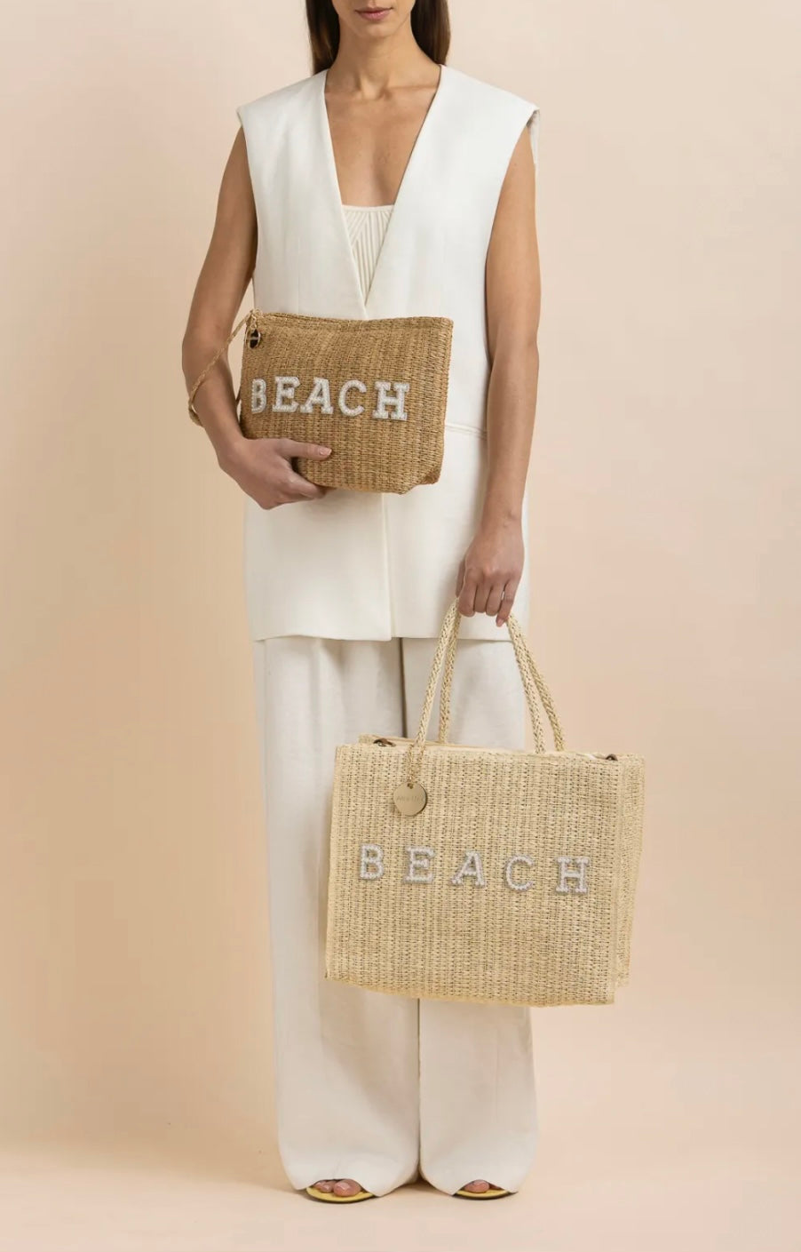Pochette de plage Alex Max ornée de perles
