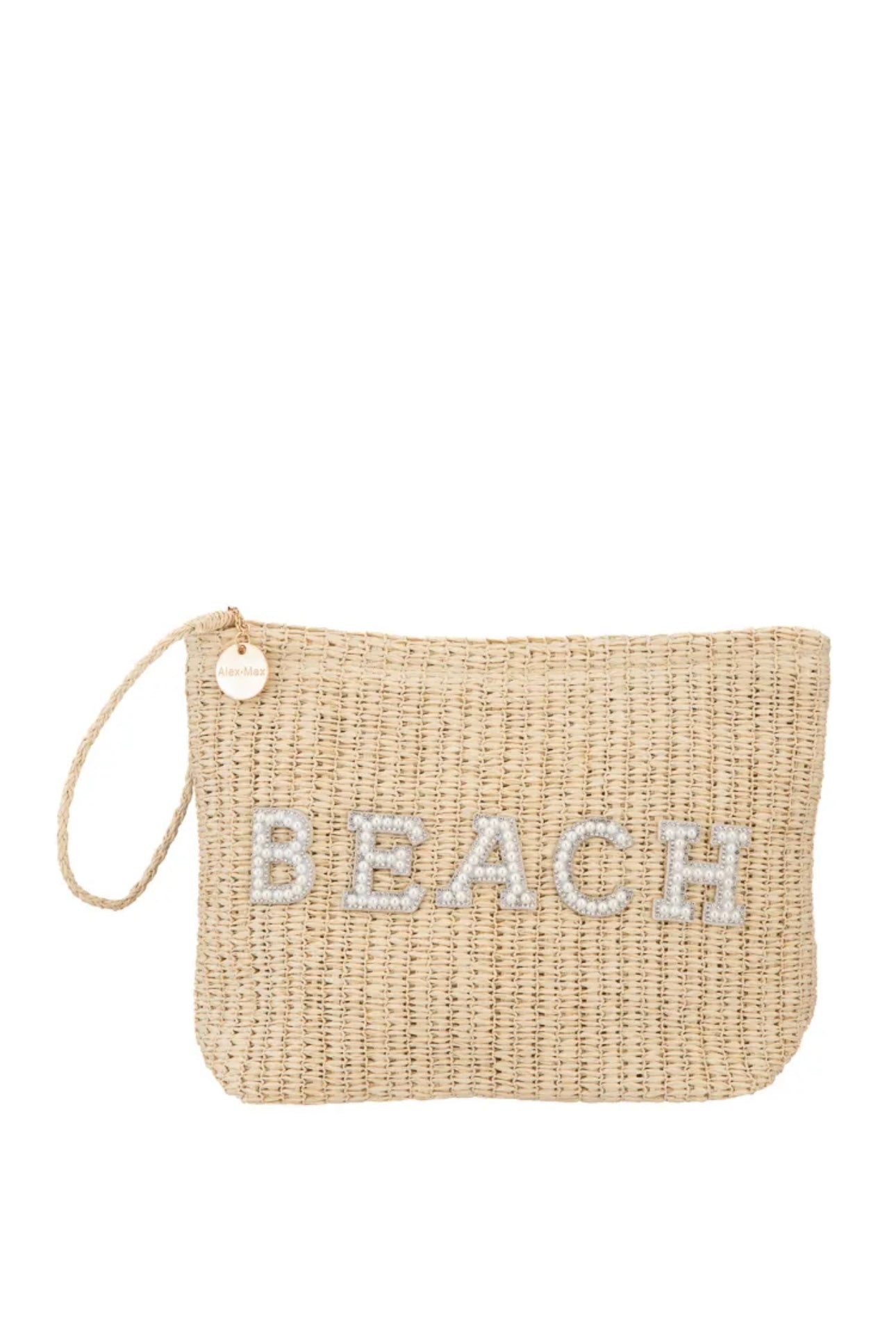 Pochette de plage Alex Max ornée de perles