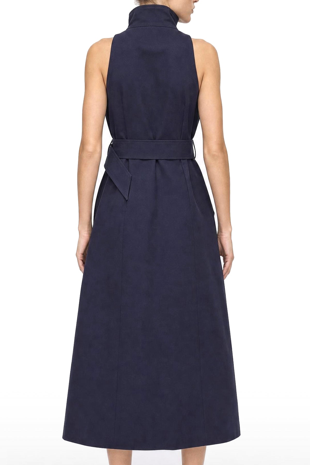 Robe longue sans manches en coton