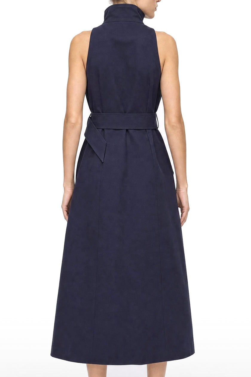 Robe longue sans manches en coton